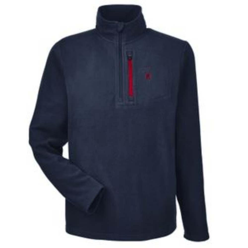 Men's Navy Fleece Spyder Pullover